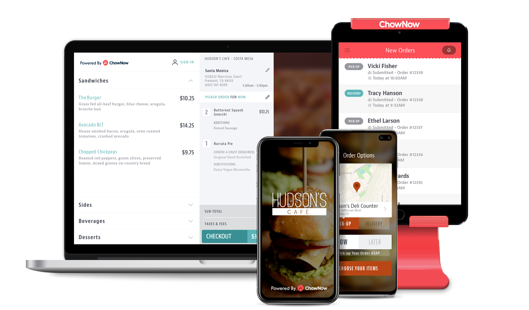 chownow for restaurants